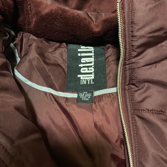 Details international puffy coat size 2X - Picture 3 of 9